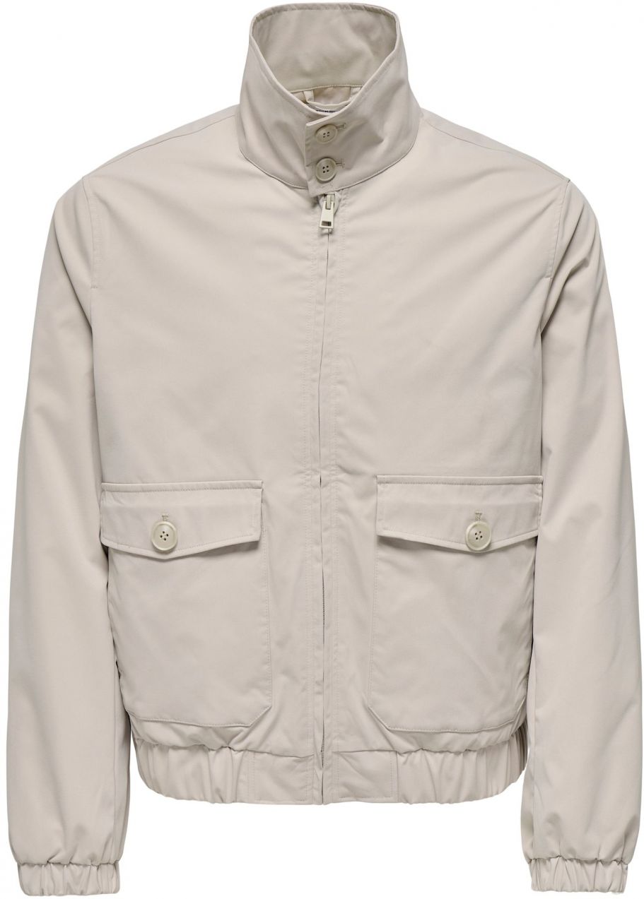 Only & Sons Prechodná bunda 'ONSRON'  sivobéžová