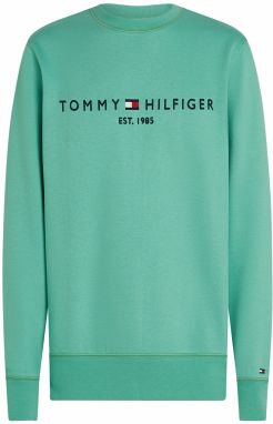 TOMMY HILFIGER Mikina  námornícka modrá / svetlozelená