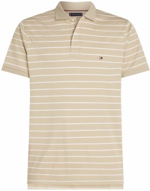 TOMMY HILFIGER Tričko 'SEASONAL'  béžová / biela