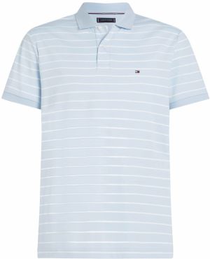 TOMMY HILFIGER Tričko 'Seasonal'  svetlomodrá / biela