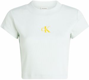 Calvin Klein Jeans Tričko  karí / mätová / biela