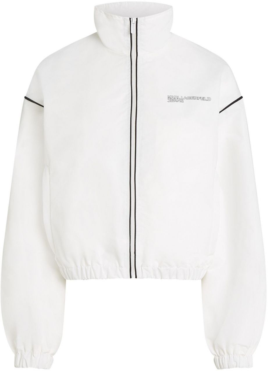 KARL LAGERFELD JEANS Prechodná bunda  čierna / biela
