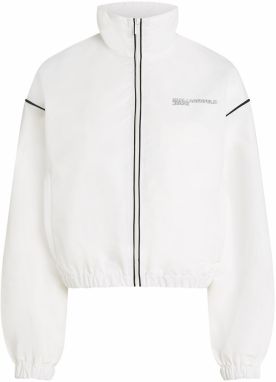 KARL LAGERFELD JEANS Prechodná bunda  čierna / biela