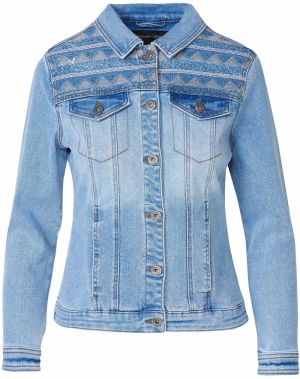 KOROSHI Prechodná bunda  modrá denim