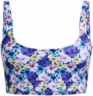 Swim by Zizzi Bikinový top 'Selma'  azúrová / svetložltá / pastelovo fialová / tmavofialová