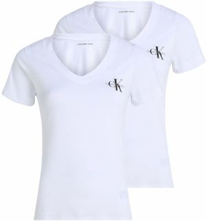 Calvin Klein Jeans Tričko  sivá / čierna / biela