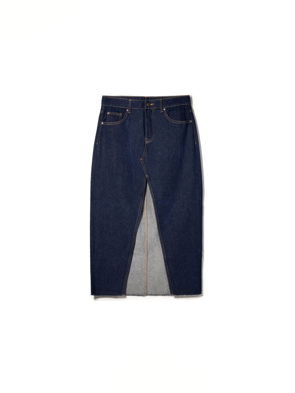 Bershka Sukňa  tmavomodrá