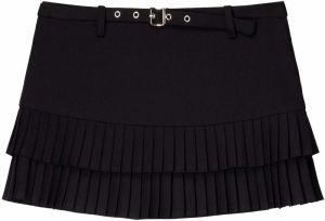 Bershka Sukňa  čierna