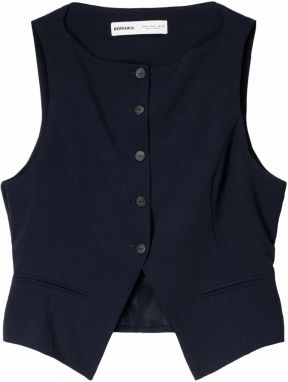 Bershka Vesta k obleku  námornícka modrá