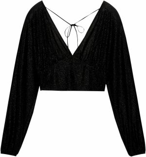 Pull&Bear Blúzka  čierna