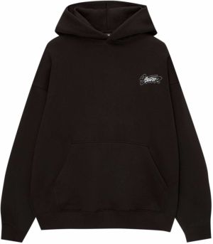 Pull&Bear Mikina 'STWD'  sivá / čierna / biela