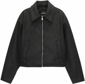 Pull&Bear Prechodná bunda  grafitová