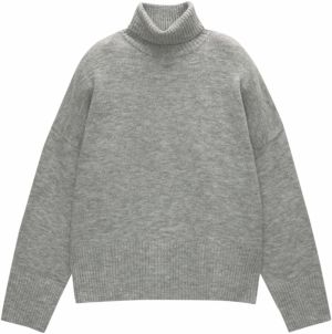 Pull&Bear Oversize sveter 'PACIFIC'  sivá melírovaná