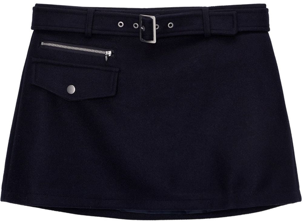 Pull&Bear Sukňa  námornícka modrá