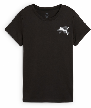 PUMA Funkčné tričko  tmavosivá / čierna / biela