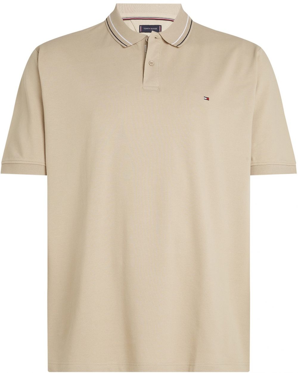 Tommy Hilfiger Big & Tall Tričko  kaki / čierna / biela