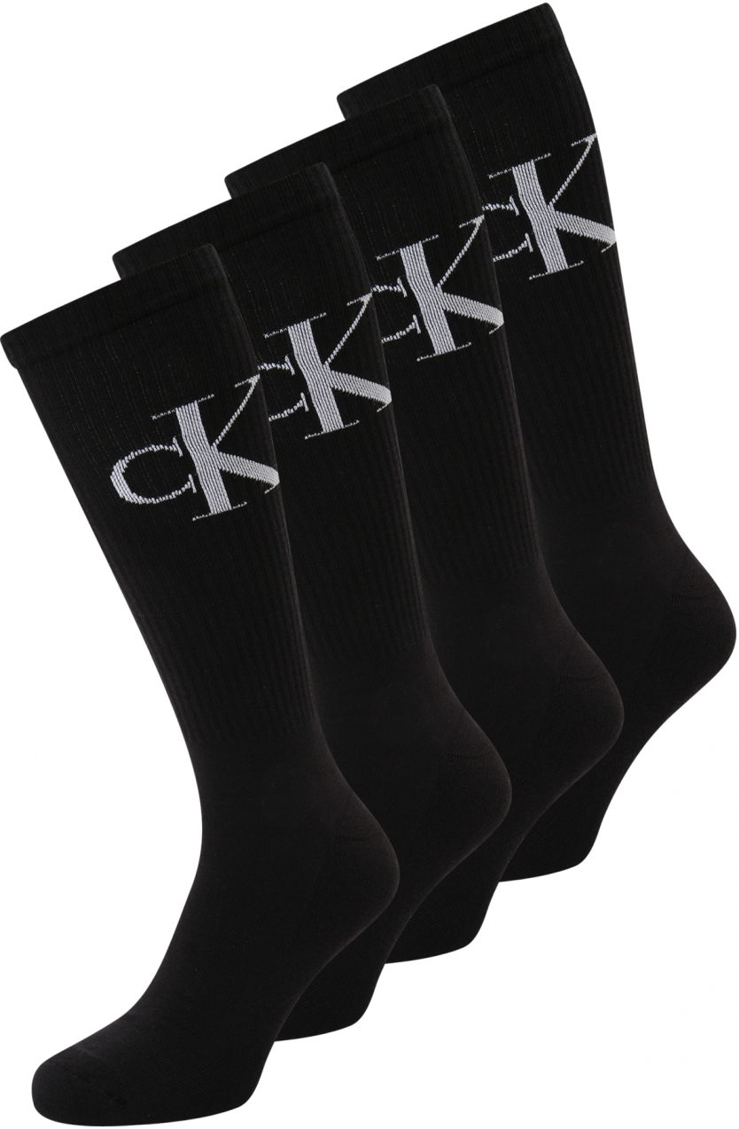 Calvin Klein Underwear Ponožky  svetlosivá / čierna