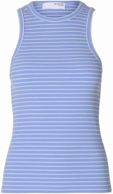 SELECTED FEMME Top 'SLFANNA'  modrá / biela