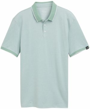 TOM TAILOR DENIM Tričko  pastelovo zelená / biela