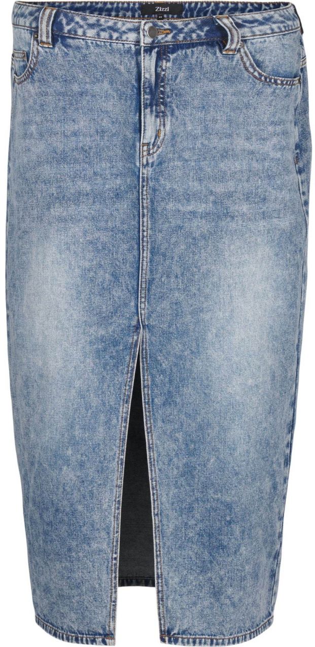 Zizzi Sukňa 'Jsea'  modrá denim