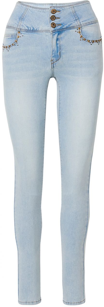 KOROSHI Džínsy  modrá denim