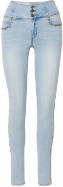 KOROSHI Džínsy  modrá denim