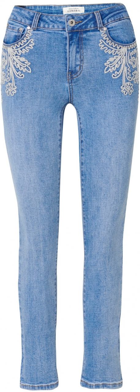 KOROSHI Džínsy  modrá denim
