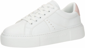 ARMANI EXCHANGE Nízke tenisky  staroružová / biela