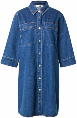 VERO MODA Košeľové šaty 'VMMIGGA'  modrá denim