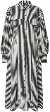 VERO MODA Košeľové šaty 'VMCARAE'  čierna / biela