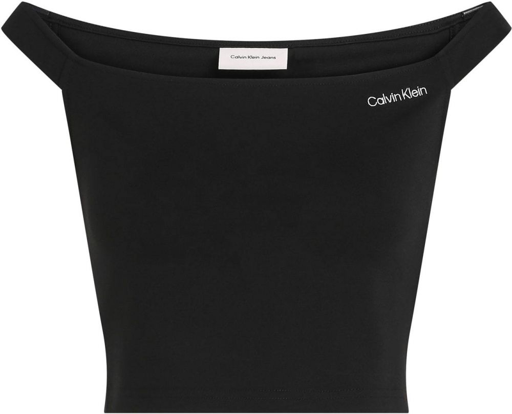 Calvin Klein Jeans Top  čierna / biela
