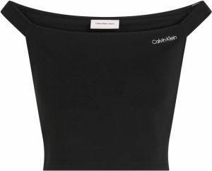 Calvin Klein Jeans Top  čierna / biela