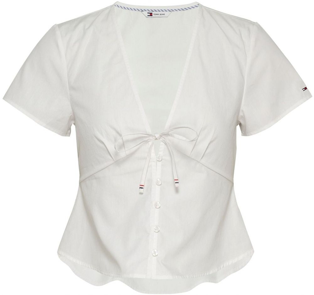 Tommy Jeans Blúzka  šedobiela