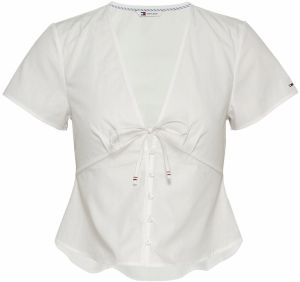 Tommy Jeans Blúzka  šedobiela