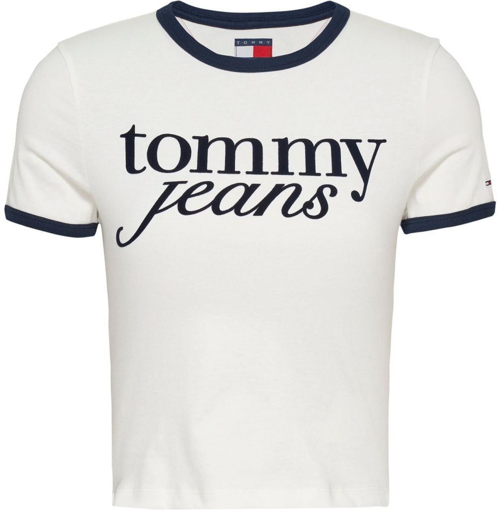 Tommy Jeans Tričko  námornícka modrá / červená / biela