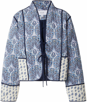 VILA Prechodná bunda 'VIDELPHINE'  nebielená / námornícka modrá / svetlomodrá