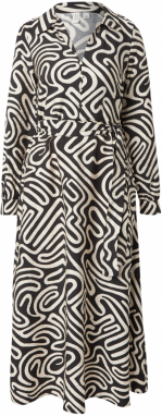 VERO MODA Košeľové šaty 'VMVIGDIS'  krémová / čierna