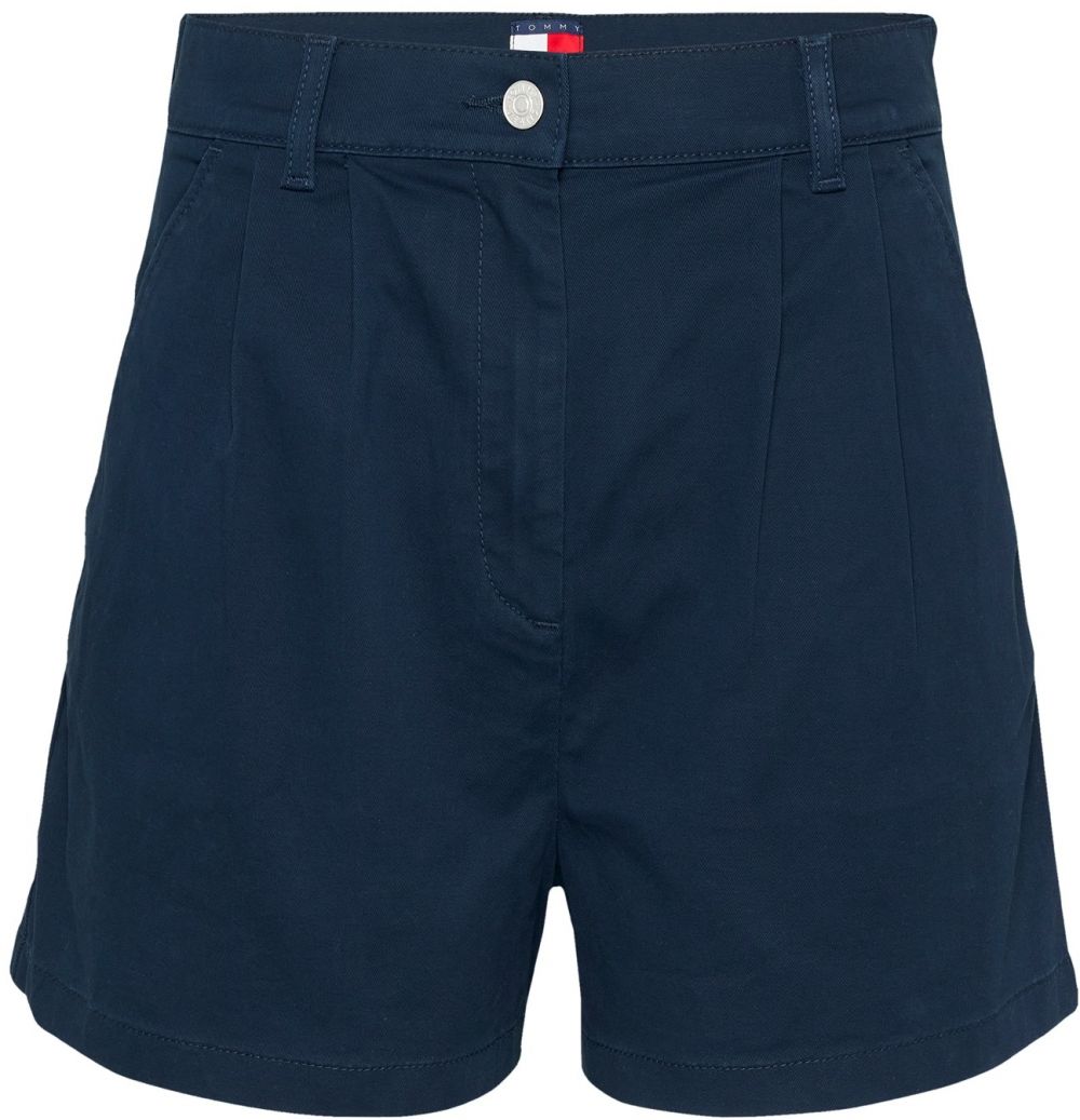 Tommy Jeans Plisované nohavice  námornícka modrá