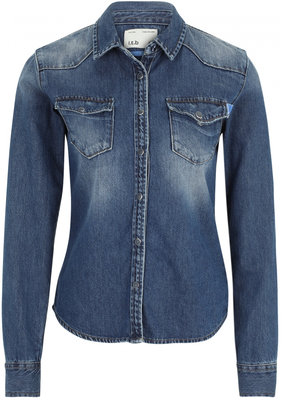 LTB Blúzka 'Lucinda'  modrá denim