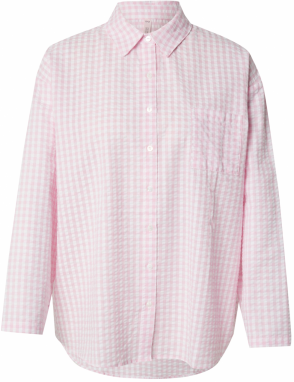 Hunkemöller Tričká na spanie  ružová / biela