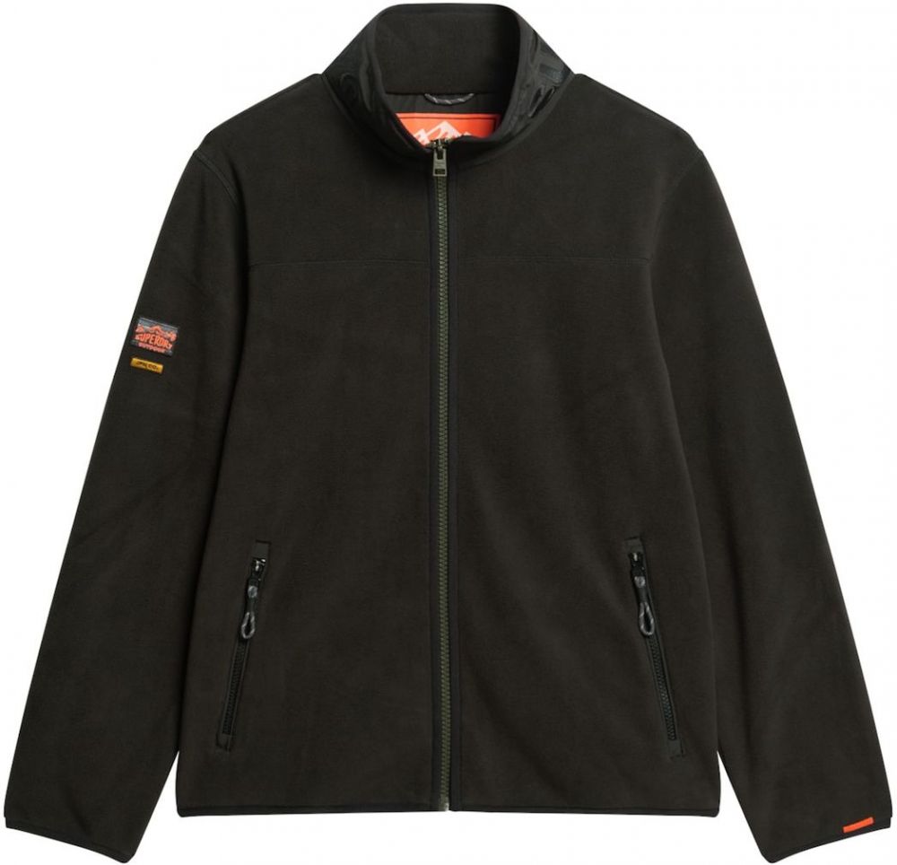 Superdry Flisová bunda  čierna