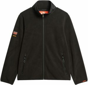Superdry Flisová bunda  čierna