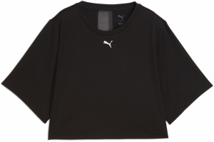 PUMA Funkčné tričko 'Cloudspun'  čierna / biela