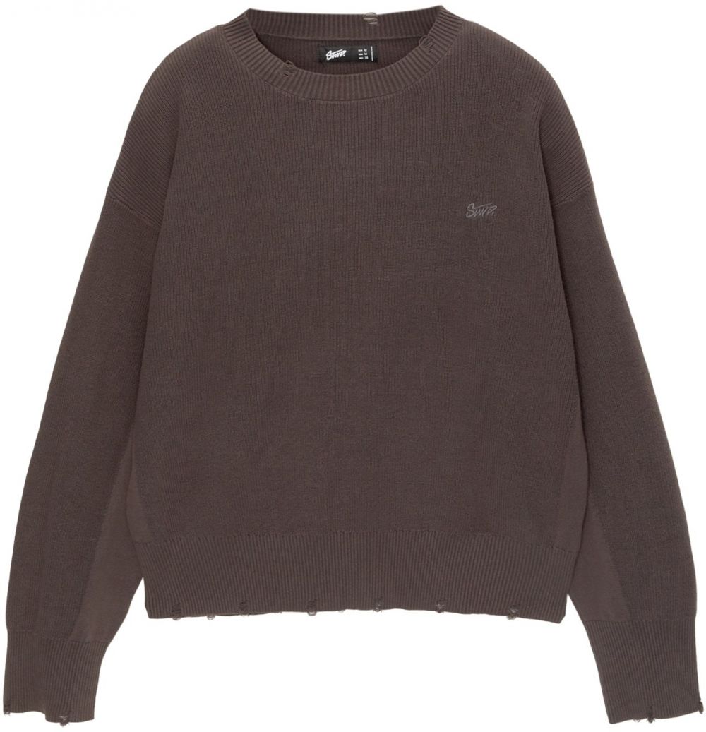 Pull&Bear Sveter 'STWD'  antracitová / čierna