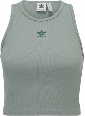 ADIDAS ORIGINALS Top 'Essentials'  mätová / tmavozelená