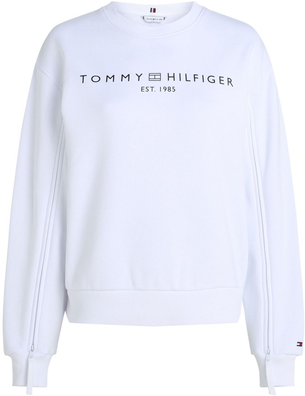 TOMMY HILFIGER Mikina  čierna / biela