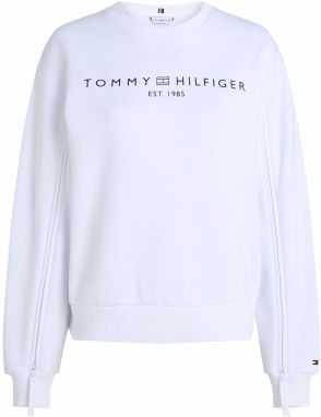 TOMMY HILFIGER Mikina  čierna / biela