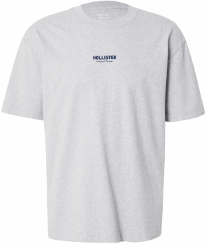 HOLLISTER Tričko  námornícka modrá / svetlosivá