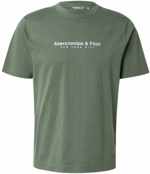 Abercrombie & Fitch Tričko  zelená / biela