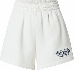 Abercrombie & Fitch Nohavice  krémová / čierna